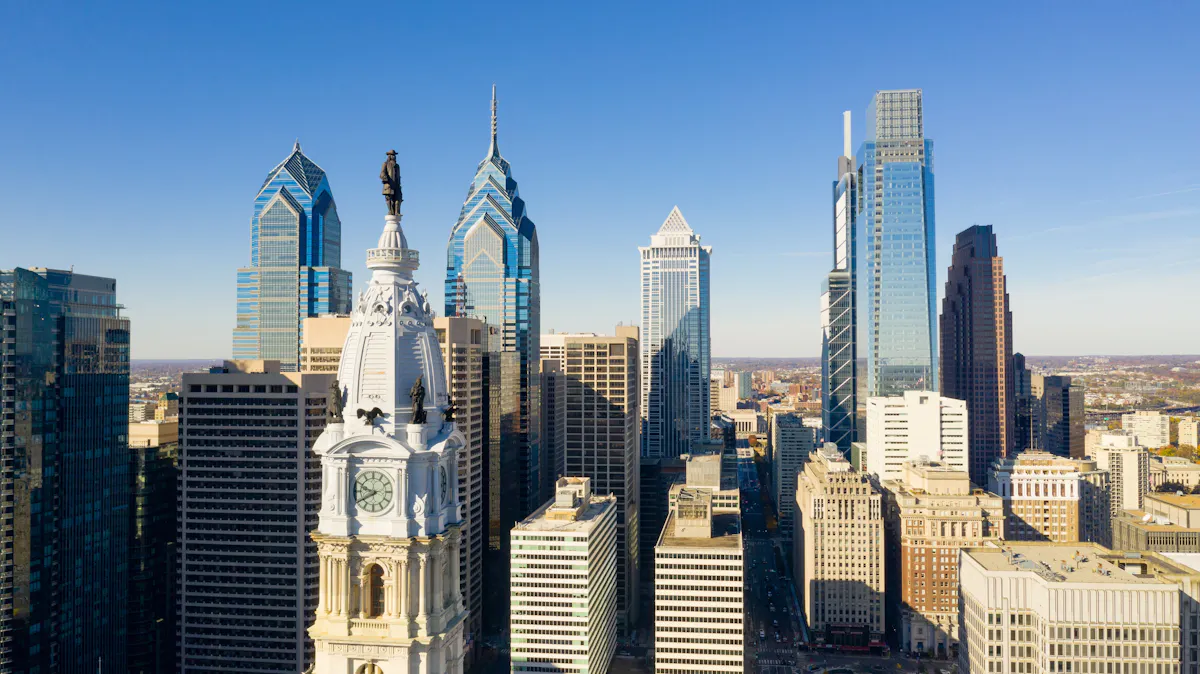 Philadelphia PA downtown buildings