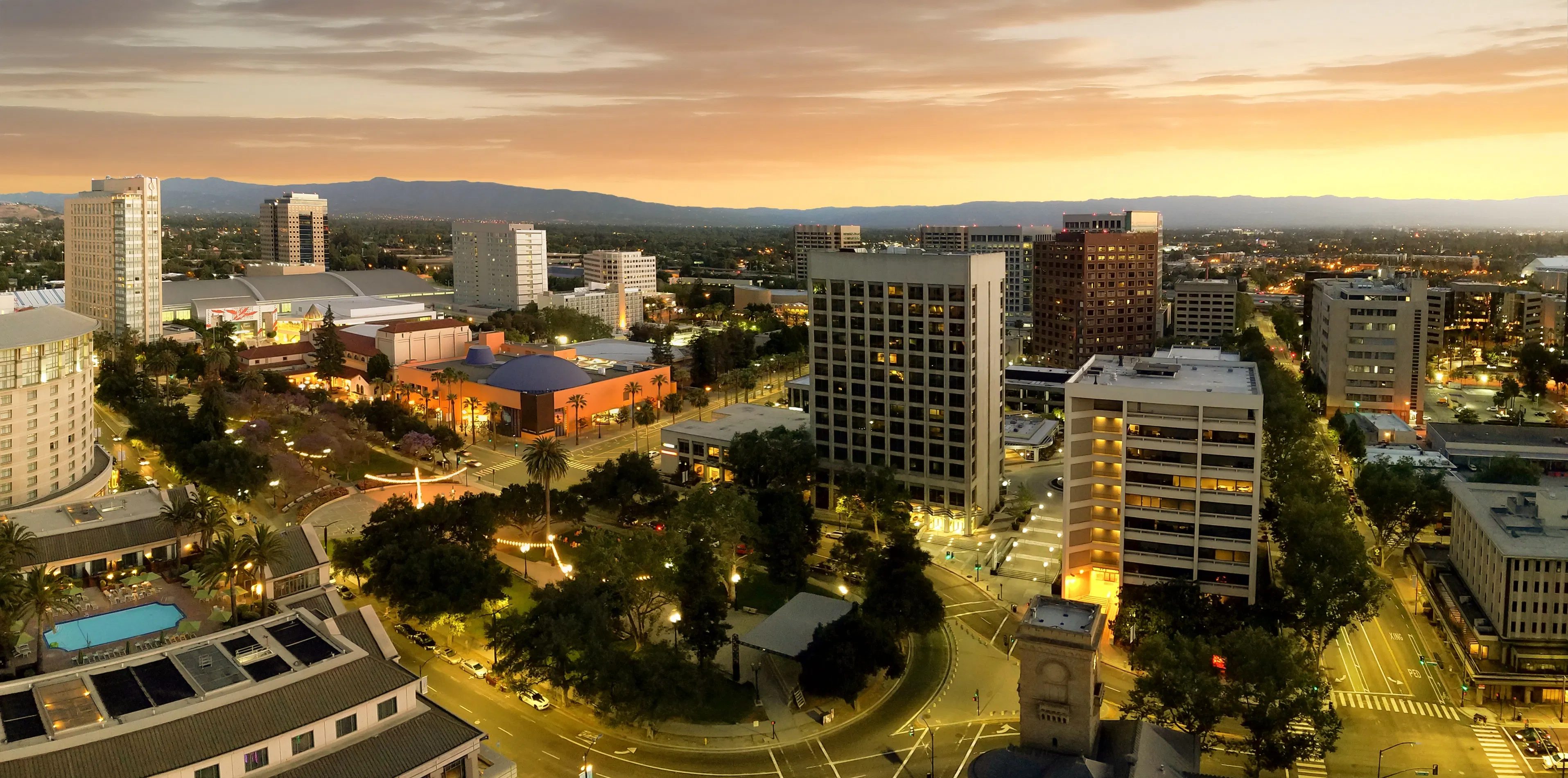 San Jose CA panorama downtown