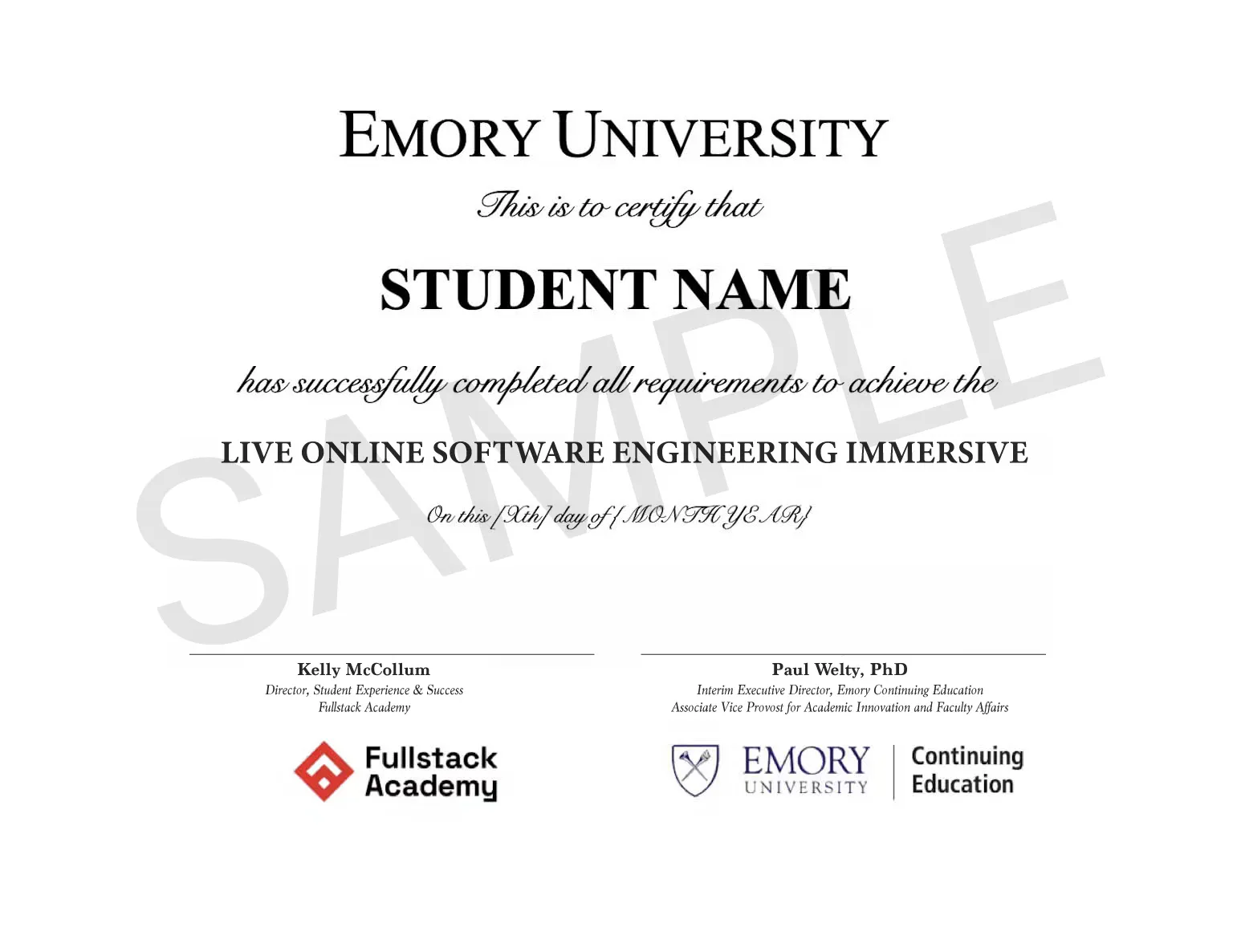 Emory Software Engineering Certificate