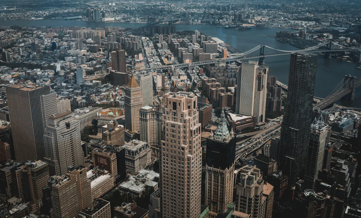 New York City overhead view