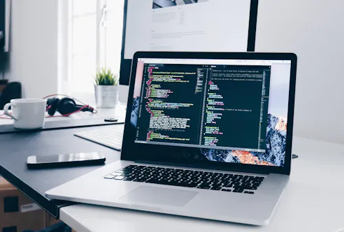 Screen of code