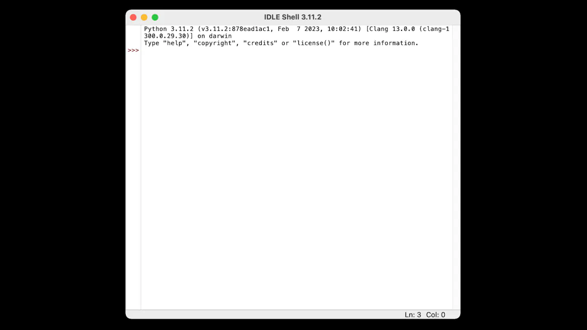 Screenshot of Python shell file for flower