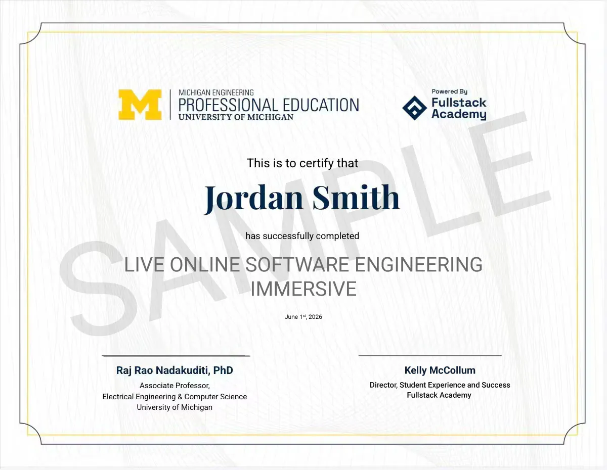 Software Engineering Certificate
