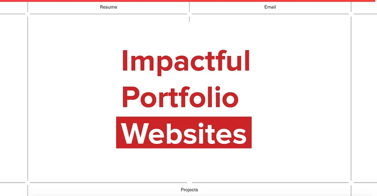 Impactful portfolio websites e9bei