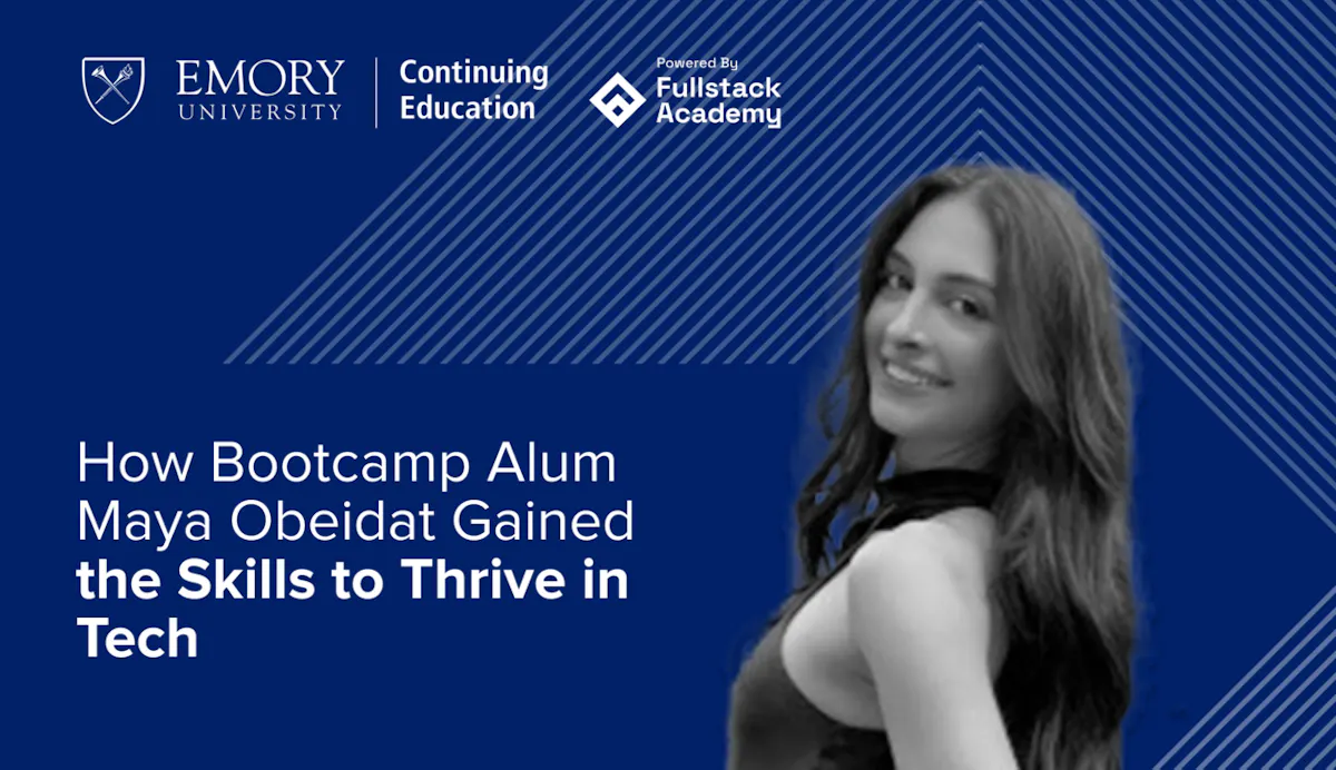 Large How Bootcamp Alum Maya Obeidat Gained the Skills to Thrive in Tech Emory