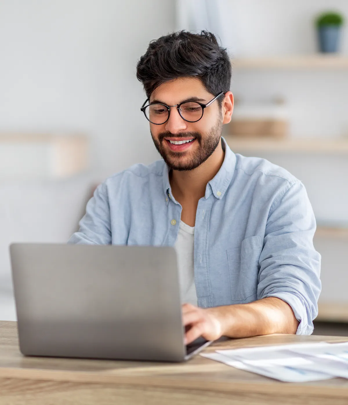 Man at laptop