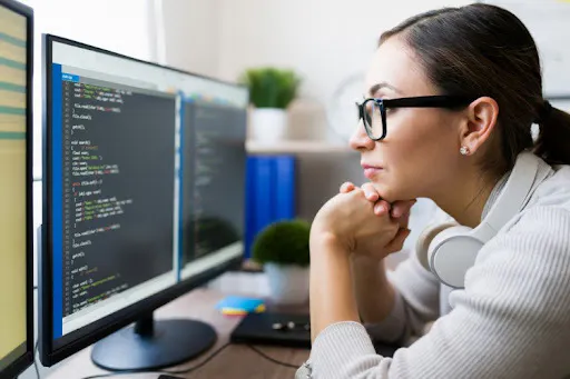 Woman Coding